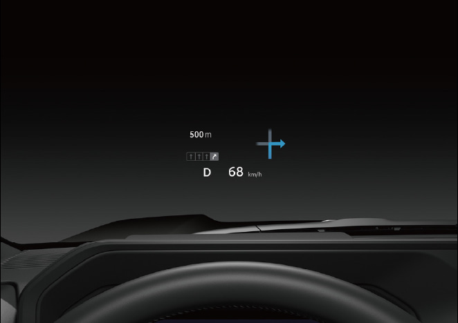 شاشة العرض على الزجاج الأمامي